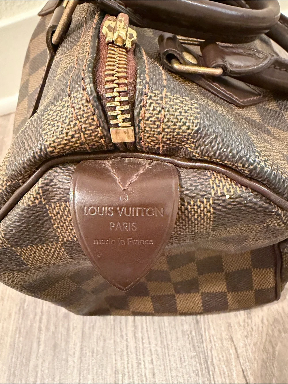 Authentic Louis Vuitton Speedy 25 Damier Ebene – Made in France